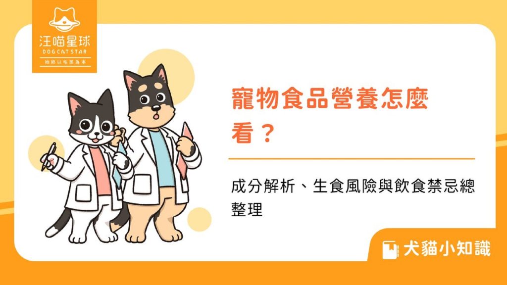 貓狗飲食要注意什麼？常見禁忌食物與營養標示解析